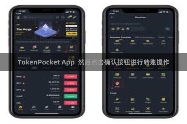 TokenPocket App  然后点击确认按钮进行转账操作